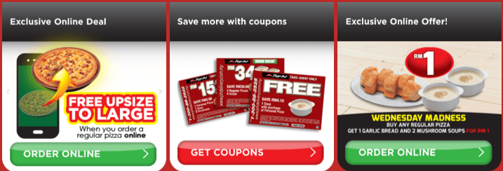 Pizza Hut promotion types Pizza Hut promotion types