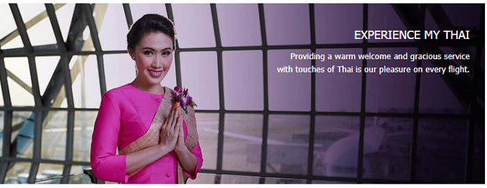 Experience flying with Thai Airways