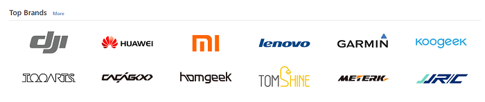 The most popular brands