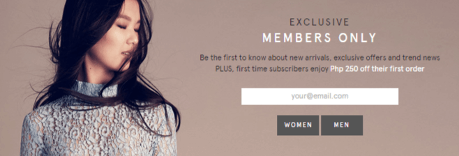 Zalora new store user code