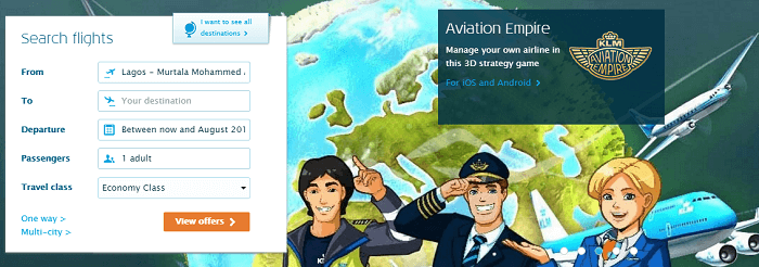 Nigeria Klm front page Nigeria Klm front page