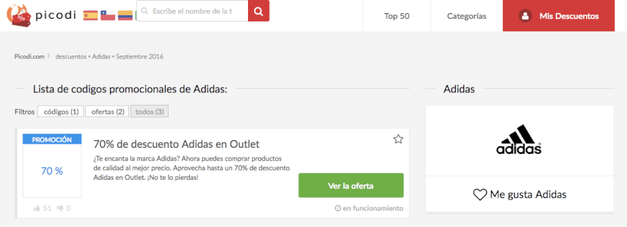 Descuento top adidas abril