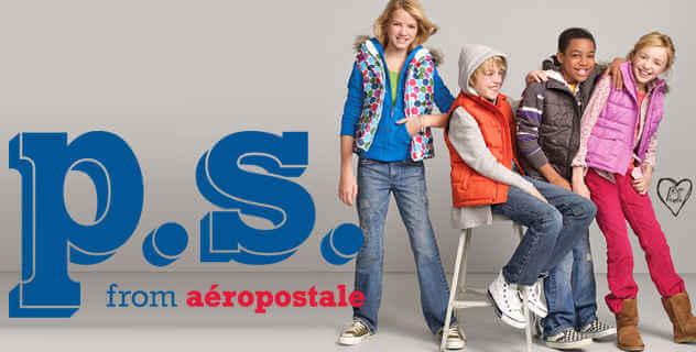 P.S. from Aéropostale P.S. for Aéropostale para niños con estilo