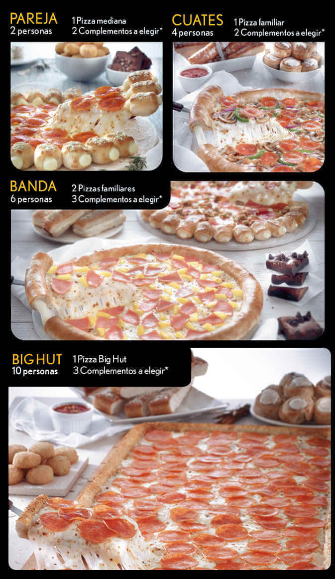 Combos Pizza Hut Mira la oferta de combos Pizza Hut
