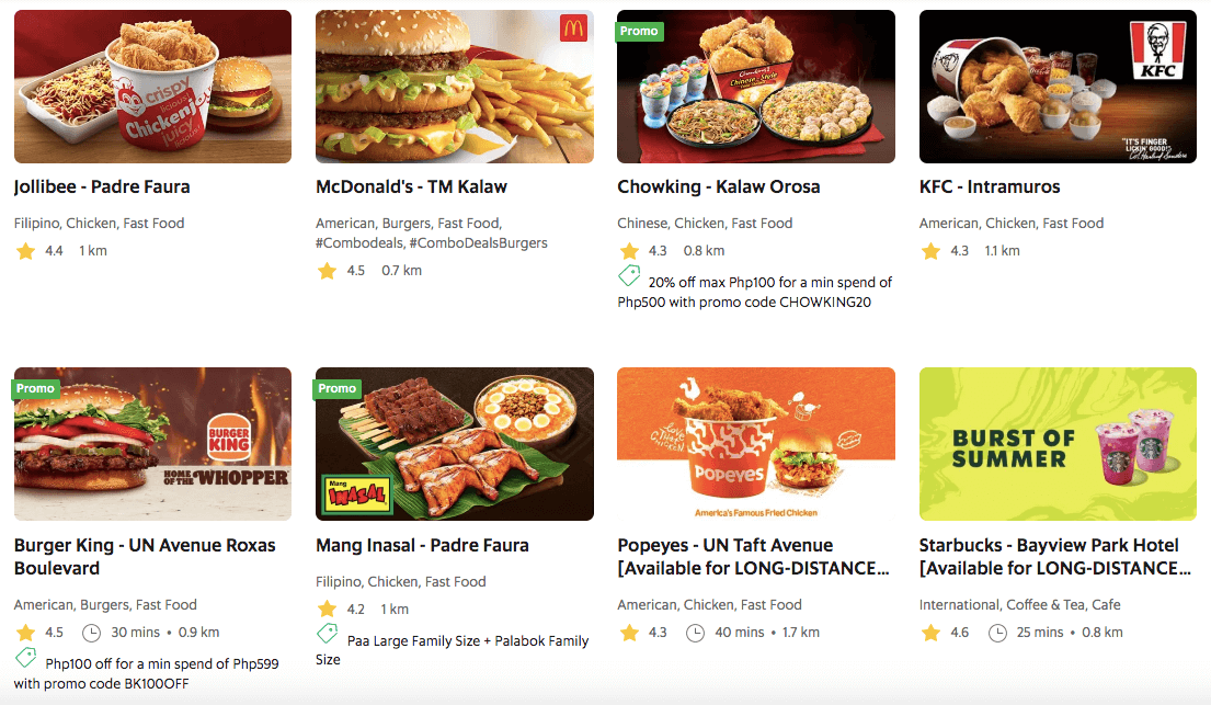 Grab food promo store for new user