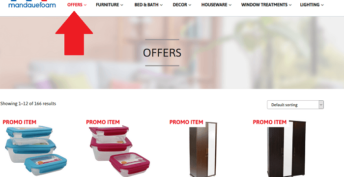 The shop’s promotions