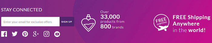 Newsletter subscription Free shipping