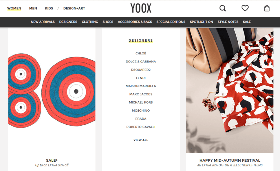 Visit YOOX! Visit YOOX!