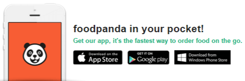 Foodpanda mobile app deals