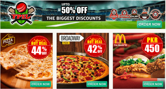 Pizza discounts at Foodpanda Pizza discounts at Foodpanda
