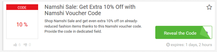 Namshi Discount Codes Black Friday 2022 | 80% OFF | Check!