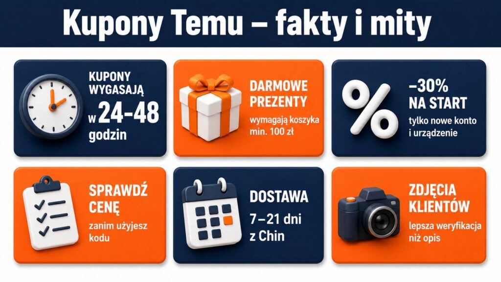 Kupony Temu – jak działają kody rabatowe, darmowe prezenty i pakiety zniżkowe? Fakty i mity 2026