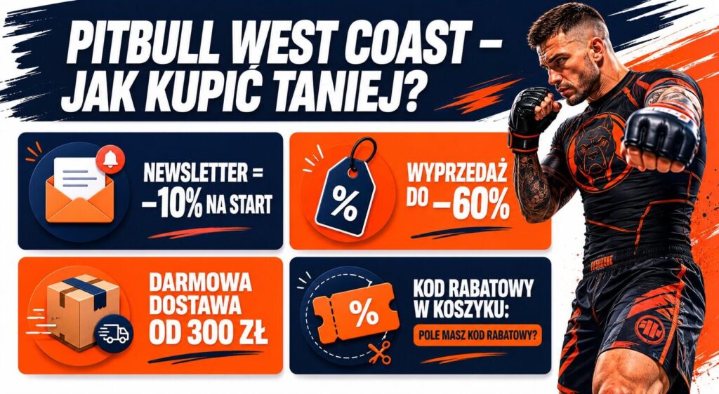 Pitbull West Coast kod rabatowy – odzież MMA i streetwear taniej online 2026