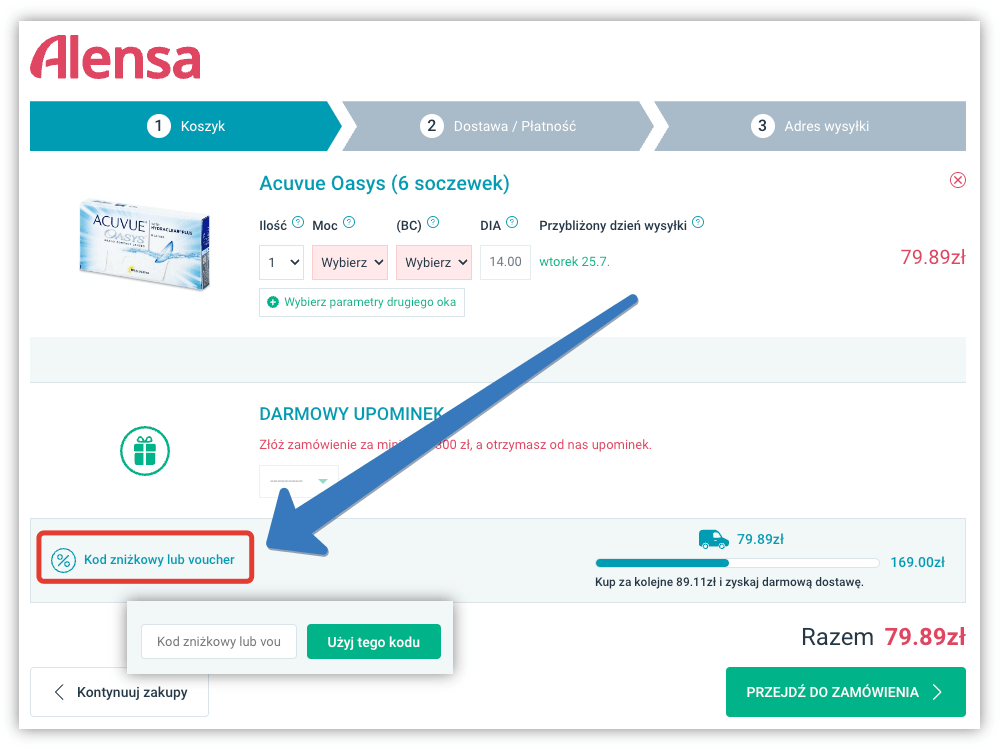 Jak aktywować kod rabatowy Alensa?