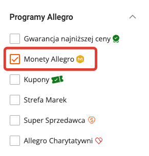 Jak znaleźć okazje z monetami na Allegro?