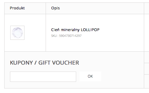 miejsce na kod rabatowy annabelle minerals