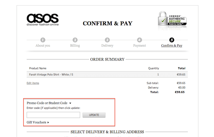 Najlepsze kody rabatowe do sklepu Asos