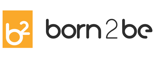Logotyp born2be