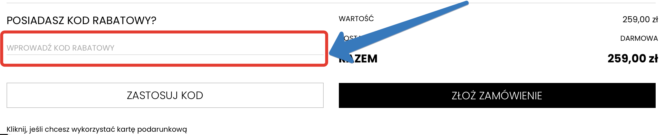 kod rabatowy sklep carinii