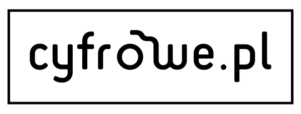 Logotyp Cyfrowe.pl na białym tle duży