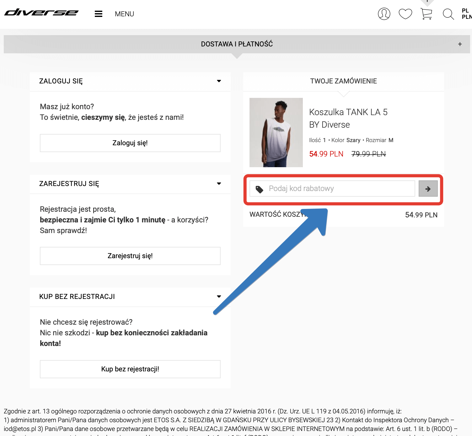 kod rabatowy diverse