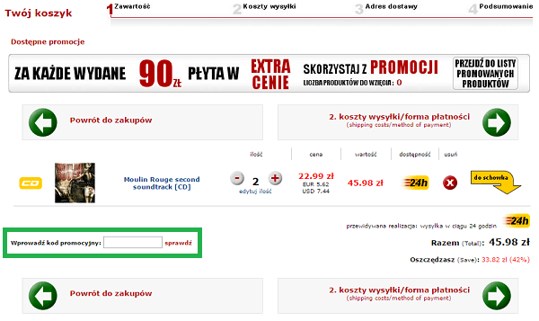 jak kupować taniej z kodem rabatowym w dvdmax?