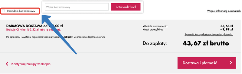 Jak aktywować kod rabatowy w ekobieca.pl?