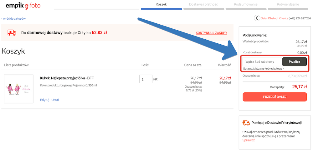 Jak skorzystać z kodu rabatowego w Empik Foto?