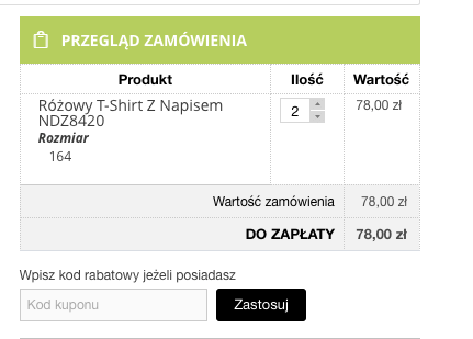 miejsce na kod rabatowy fasardi