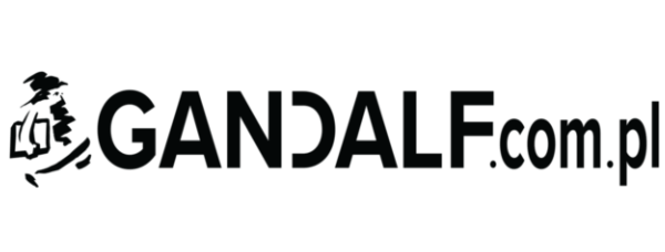 Logotyp księgarni Gandalf na białym tle