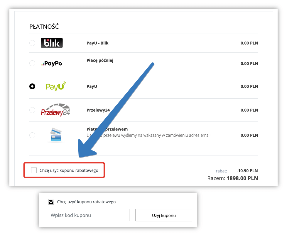 Gdzie aktywuję kupon rabatowy w Giacomo Conti?