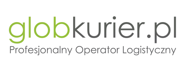 Logotyp Globkurier na białym tle duży