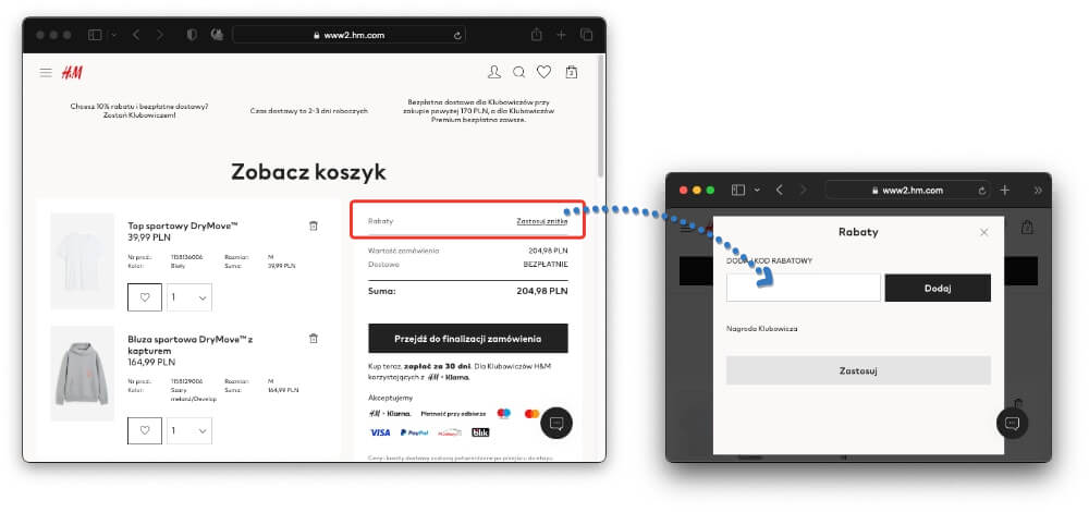 h&m kod rabatowy w aplikacji – jak aktywować