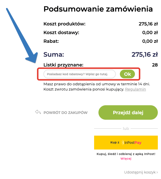 Jak aktywować kod rabatowy na izielnik.pl