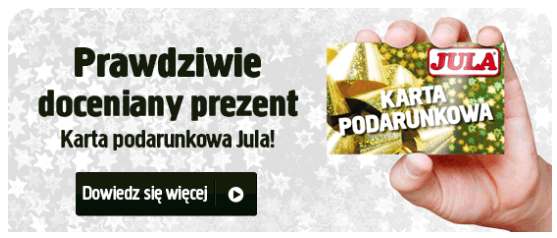 Karta podarunkowa do sklepów Jula