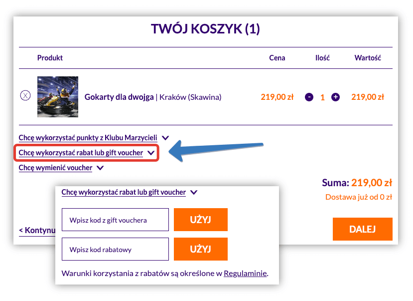 Gdzie aktywuje się kod rabatowy na Katalog marzeń PL?