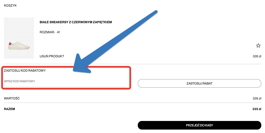 Gdzie się aktywuje kod rabatowy w sklepie Kazar Studio?