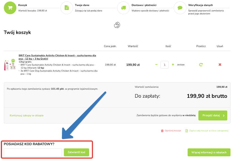 Jak użyć kodu rabatowego na krakvet.pl?
