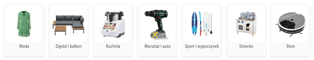 Asortyment sklepu Lidl.pl