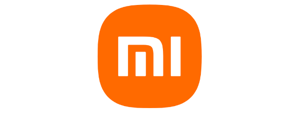 Logotyp Xiaomi na białym tle