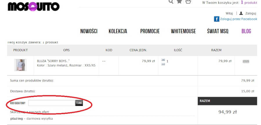 Najlepsze kody rabatowe do sklepu Mosquito