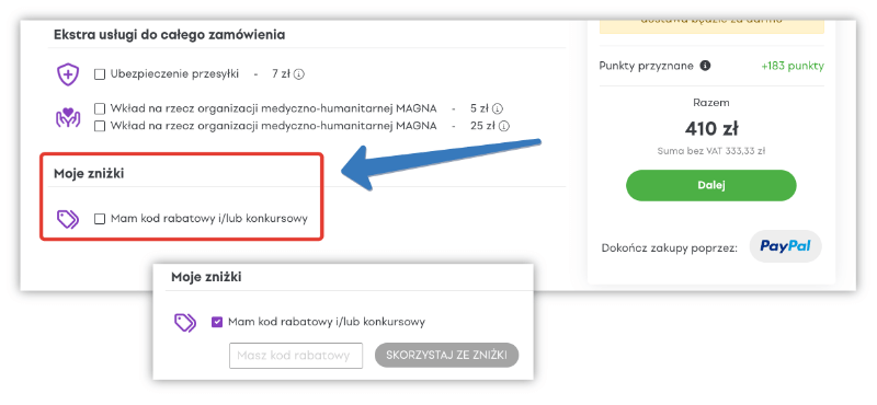 Jak aktywować kod rabatowy Muziker?