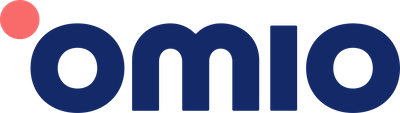 Logotyp Omio na przezroczystym tle