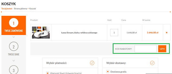jak skorzystać z kodu rabatowego onemarket