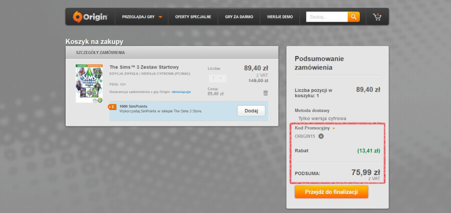 Najtańsze gry w sklepie Origin z kodami rabatowymi