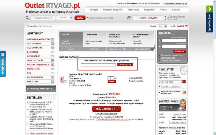 Kupuj taniej w OutletRTVAGD.pl z kodami rabatowymi