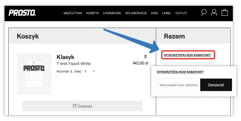 Kod rabatowy Prosto