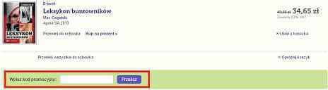 Korzystanie z kodów rabatowych
