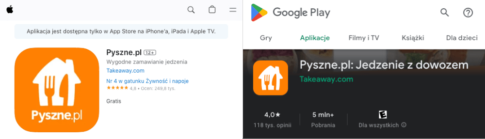 Aplikacja Pyszne.pl – opinie