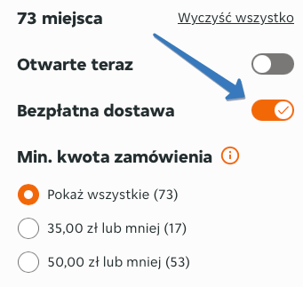 Jak aktywować darmową dostawę w Pyszne.pl